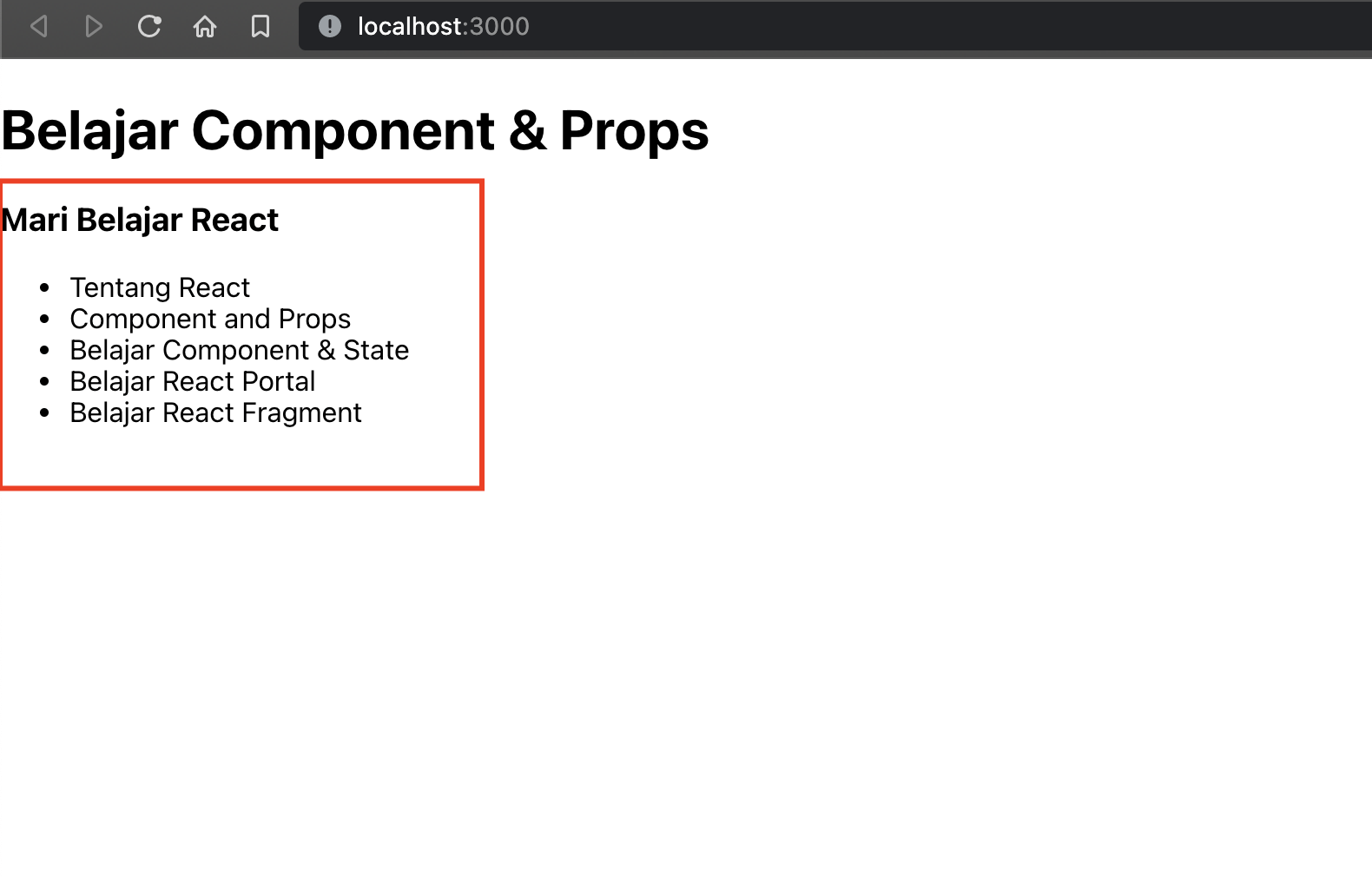 Component dan Props Pada React Javascript