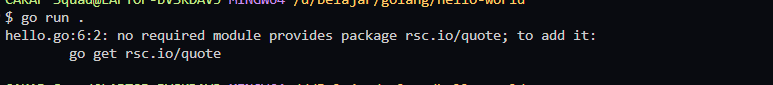 No Package Installed